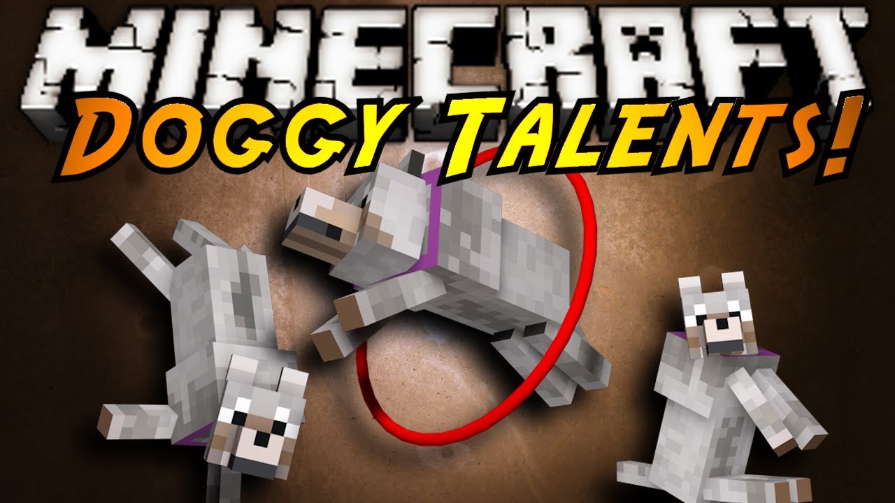 Мод "Doggy Talents" для Minecraft 1.8