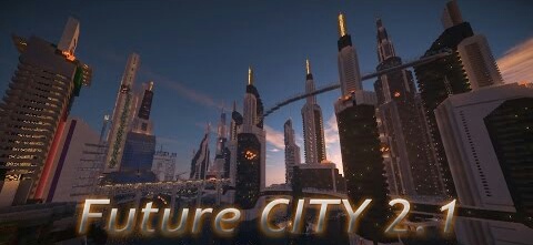 Карта "Future CITY" для Minecraft 1.8