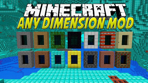 Мод "Any Dimension" для Minecraft 1.7.10