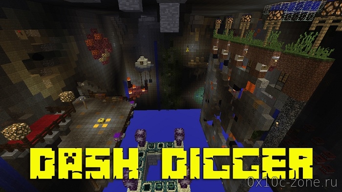 Карта Dash Digger на Minecraft 1.12.2