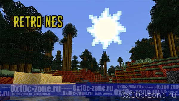 Текстур-пак Retro NES для Minecraft Bedrock Edition 1.7+