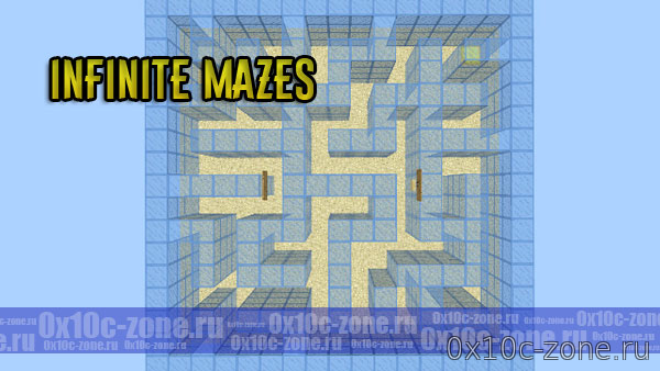 Карта Infinite Mazes на Minecraft PE 1.6/1.7