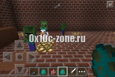 Мод More zombies v 0.4.3 для minecraft picket edition 0.9.5